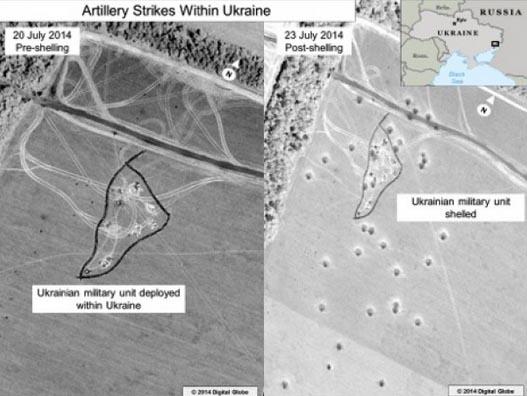 美国公布卫星图像指俄向乌克兰发火箭