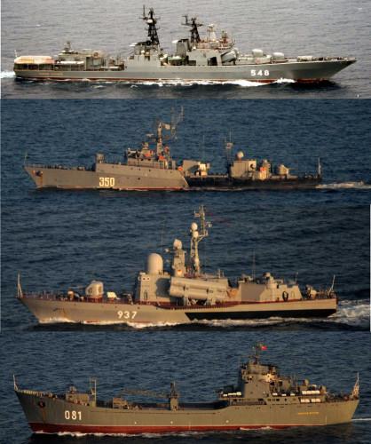 中俄20艘军舰同日穿梭两海峡遭日舰机监视