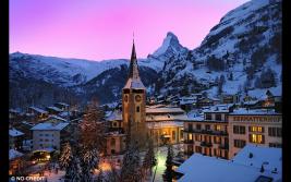 瑞士采尔马特:学习滑雪与观景胜地