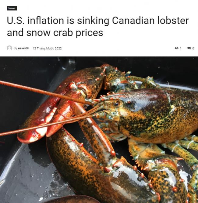 加国龙虾和雪蟹价格暴跌！渔民每磅仅收5.5元